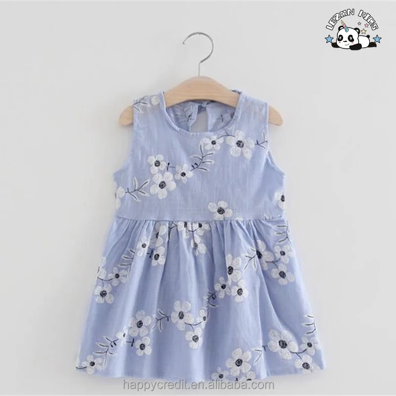 LEZONKIDS - Floral Baby Summer Dresses Girls Boutique Soft Dresses Little Girls Cheap and Cute Dresses